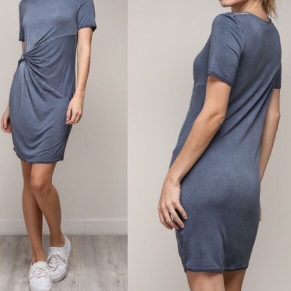 Mineral Washed Twist Dress - Picture 2 of 7